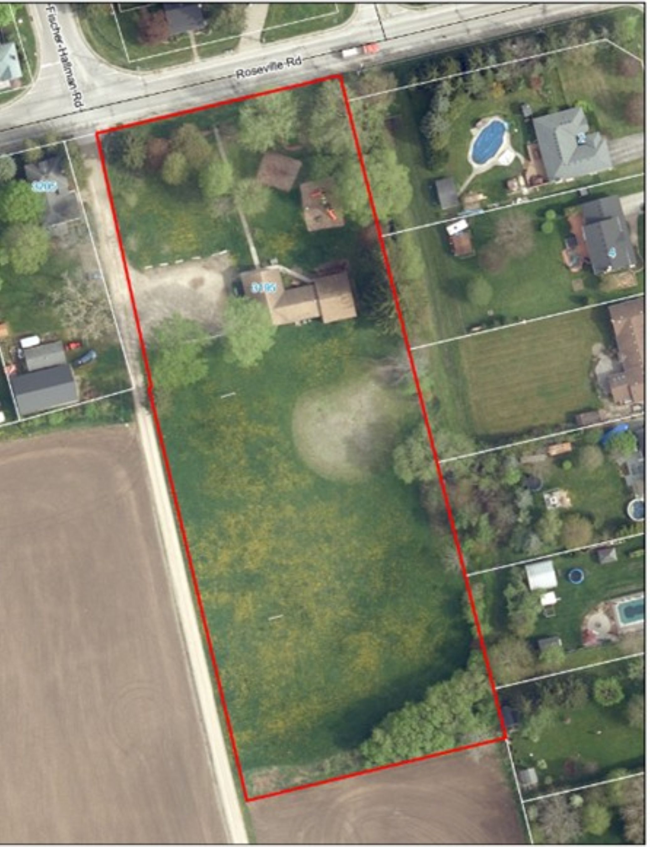 Roseville Community Centre and Park Aerial Photo