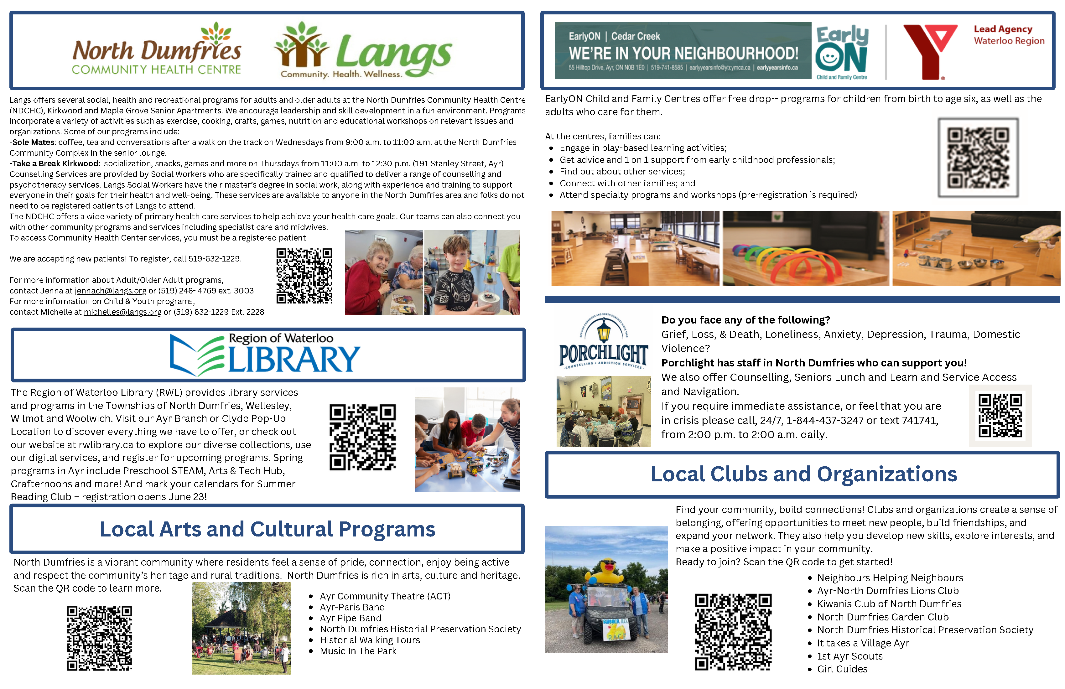 Spring 2025 Leisure and Community Service Guide page 2
